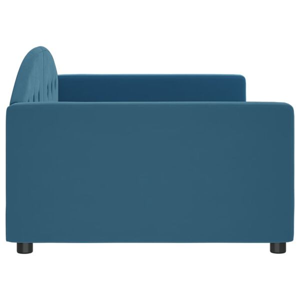 vidaXL Tagesbett Blau 100x200 cm Samt