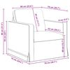 vidaXL Sofa Dunkelgr&uuml;n Gesamtabmessungen: 78 x 78 x 80 cm (B x T x H)