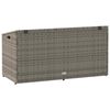 vidaXL Garten-Aufbewahrungsbox Grau 110 x 50 x 58 cm Poly Rattan