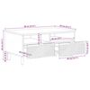 vidaXL Couchtisch Braun 80x54x40 cm Massivholz Mango