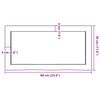 vidaXL Waschtischplatte Hellbraun 60x30x(2-4) cm Massivholz Behandelt