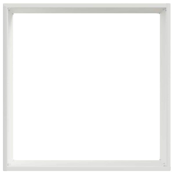 vidaXL Raseneinfassung Wei&szlig; 40 x 40 x 13 cm Stahl