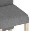vidaXL Esszimmerst&uuml;hle 2 Stk. Hellgrau Stoff
