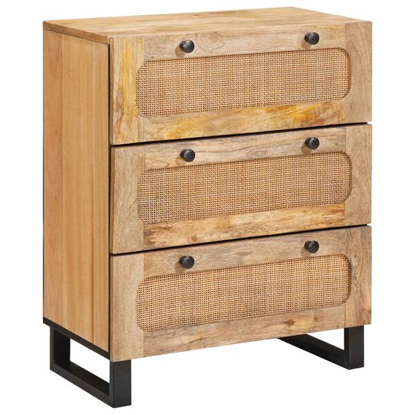 vidaXL Sideboard Braun Massivholz Mango
