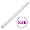 vidaXL Installationsrohre 33x33 mm 30 m PVC