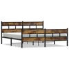 vidaXL Metallbett ohne Matratze R&auml;uchereiche 180x200 cm