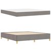 vidaXL Bettrahmen mit Matratze Taupe 180 x 200 cm Stoff