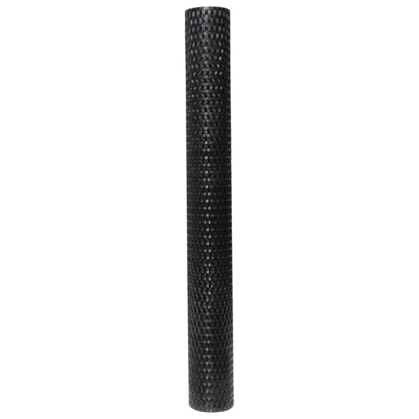 vidaXL Balkon-Sichtschutz Schwarz 600x80 cm Poly Rattan