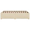 vidaXL Bettgestell ohne Matratze Creme 120x200 cm Stoff