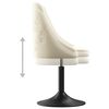 vidaXL Esszimmerst&uuml;hle 2 Stk. Creme Samt