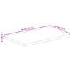 vidaXL Tischplatte 60x20x2,5 cm Rechteckig Altholz Massiv
