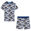 Kinderpyjama mit Kurzen &Auml;rmeln Grau 104