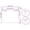 vidaXL Verdunkelungsrollo Cremewei&szlig; 165x175cm Stoffbreite 161,6cm