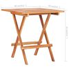 vidaXL 3-tlg. Bistro-Set mit Hellgr&uuml;nen Kissen Massivholz Teak