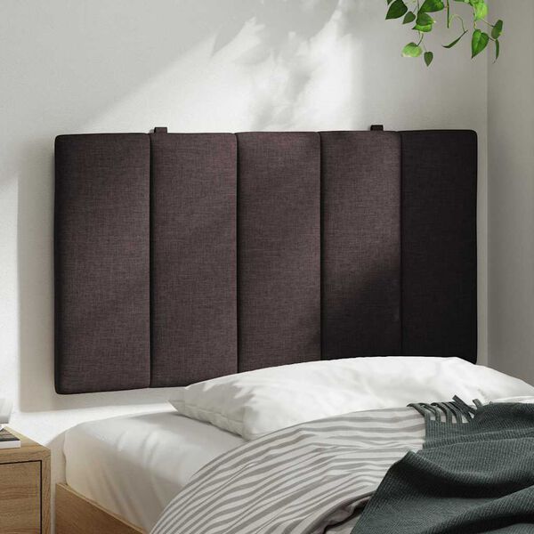 vidaXL Kopfteil-Kissen "Hanko" Dunkelbraun 90 cm Stoff