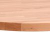vidaXL Tischplatte &Oslash;40x1,5 cm Rund Massivholz Buche