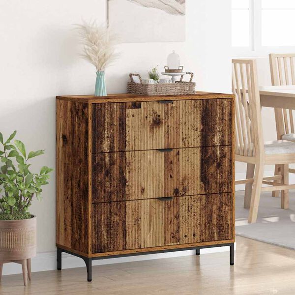 vidaXL Sideboard Altholz 79,5 x 33 x 82 cm Holzwerkstoff
