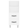 vidaXL Highboard Wei&szlig; 34,5x34x180 cm Holzwerkstoff