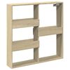 vidaXL Wandschrank Sonoma-Eiche 80x15x80 cm Holzwerkstoff