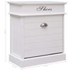 vidaXL Schuhschrank Wei&szlig; 50 x 28 x 58 cm Paulownia Holz
