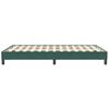 vidaXL Boxspringbett ohne Matratze Dunkelgrün 120x210 cm Samt
