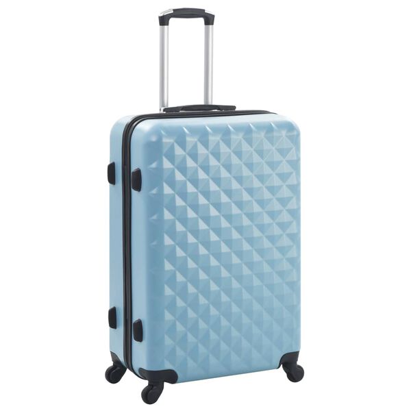 vidaXL Hartschalen-Trolley-Set 3 Stk. Blau ABS