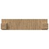 vidaXL Kopfteil mit Schrank 3 pcs Artisan-Eiche Holzwerkstoff