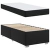 vidaXL Bettrahmen mit Matratze Schwarz 100 x 200 cm Stoff
