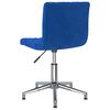 vidaXL B&uuml;rostuhl Drehbar Blau Samt