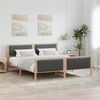 vidaXL Bettgestell Braun und Dunkelgrau 180 x 200 cm Massivholz Kiefer