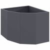 vidaXL Eckpflanzer Anthrazit 45 x 45 x 35 cm Stahl