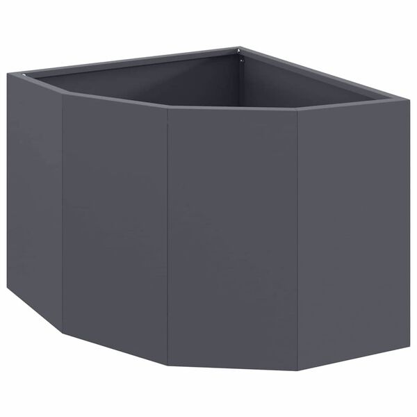 vidaXL Eckpflanzer Anthrazit 45 x 45 x 35 cm Stahl