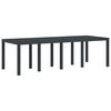 vidaXL Garten Essgruppe 9 pcs Anthrazit Polypropylen