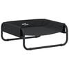 vidaXL Hundebett Schwarz 75 x 75 x 30 cm Stahl
