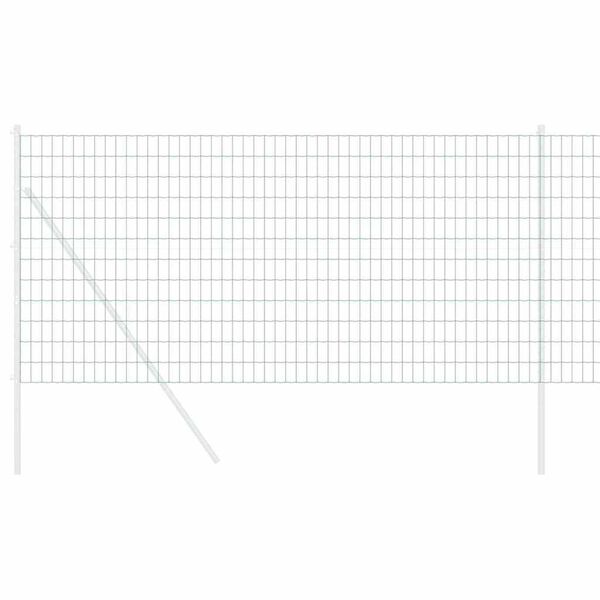 vidaXL Eurozaun Gr&uuml;n 0,4 x 10 m PVC-beschichtetes Eisen