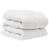 vidaXL Bettdecken Set mit Kissen 2 pcs Wei&szlig; Mikrofaser