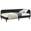 vidaXL Eckbettgestell mit Matratze Schwarz 90 x 200 cm Samt