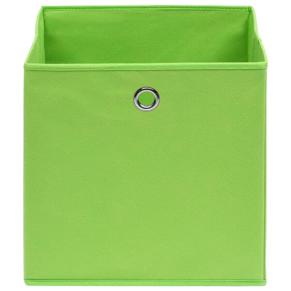 vidaXL Aufbewahrungsboxen 10 Stk. Gr&uuml;n 32x32x32 cm Stoff