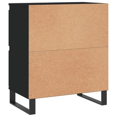 vidaXL Sideboards 3 Stk. Schwarz Holzwerkstoff