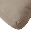 vidaXL Palettenkissen 3-tlg. Taupe Oxford-Gewebe