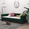 vidaXL Tagesbett mit Matratze USB Dunkelgr&uuml;n Stoff 90x200 cm