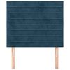 vidaXL Kopfteil Dunkelblau 80x5x118/128 cm Samt