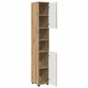 vidaXL Badezimmerschrank mit Speicher Artisan-Eiche 30 x 35 x 192 cm