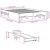 vidaXL Bettgestell mit Schubladen Grau Sonoma 135x190 cm Holzwerkstoff