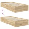 vidaXL Bettgestell mit Schubladen mit Kopfteil Holzwerkstoff