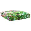 vidaXL Palettenkissenset 2 pcs Gr&uuml;nes Blattmuster 100 x 40 x 8 cm