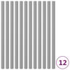 vidaXL Schaumstoffh&uuml;llen f&uuml;r Trampolinstangen 12 Stk. 92,5 cm Grau