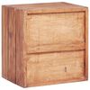 vidaXL Nachttisch mit 3 Schubladen 35x25x35 cm Altholz Massiv