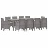 vidaXL Garten Essgruppe 11 pcs Hellgrau Polypropylen