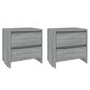 vidaXL Nachttische 2 Stk. Grau Sonoma 45x34,5x44,5 cm Holzwerkstoff